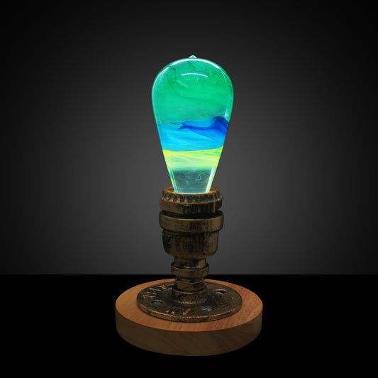 Resin Wood Table Lamp