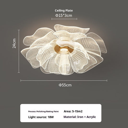 Flower Acrylic Study Bedroom Light