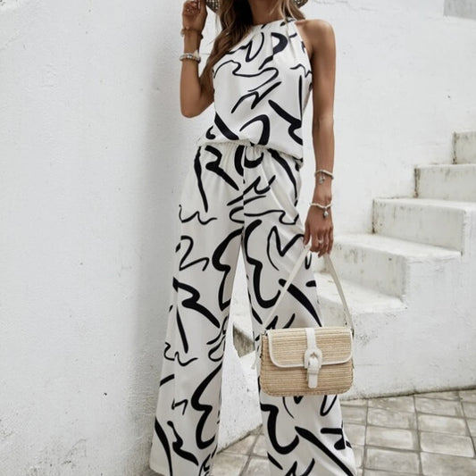 Ladies' Printed Sleeveless Dress