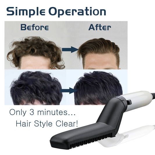 Electric Hair Straightener Brush | Men