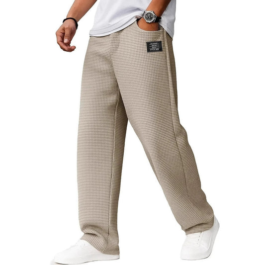 Men's Letters Straight-leg Trousers