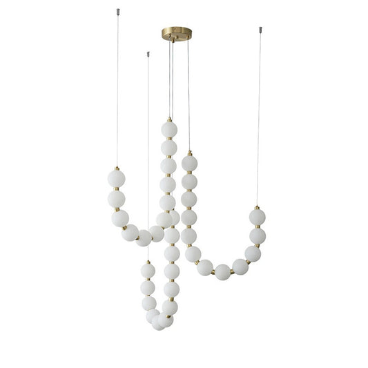 French Magic Bean Pearl Necklace Chandelier