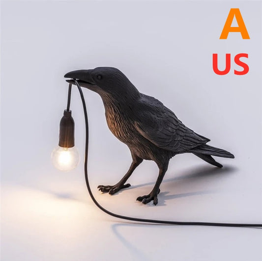 Raven Bird Lamp | Decor