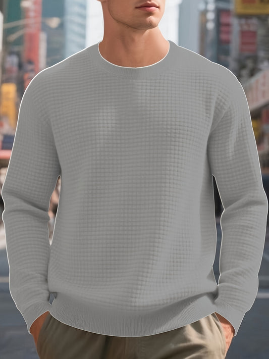 Jacquard Round Neck Hoodie