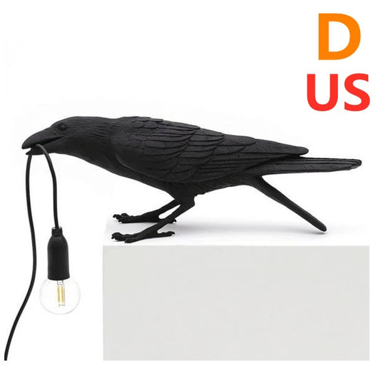 Raven Bird Lamp | Decor
