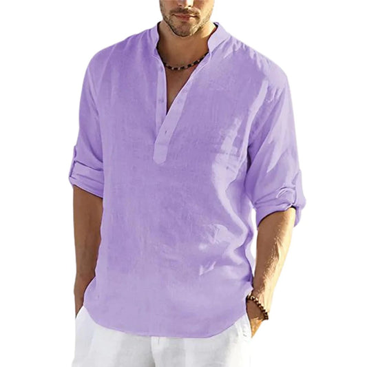Men's Turkish Cotton Linen Shirt