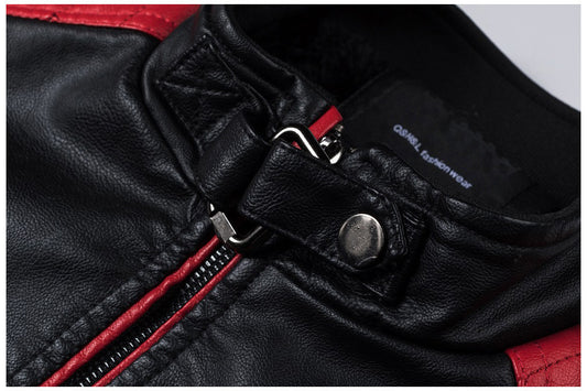 Motorcycle Stitching Leather Jacket