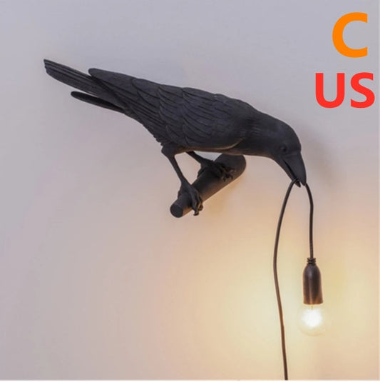 Raven Bird Lamp | Decor