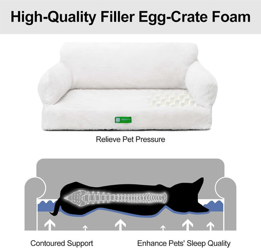 Orthopedic Dog Bed - With Removable Washable Cover