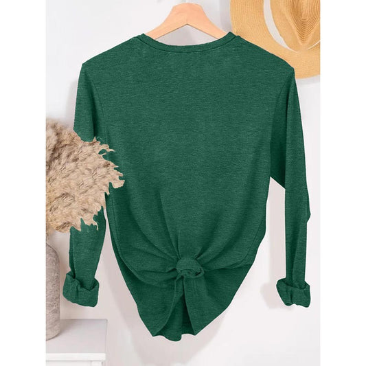Womens 5 Packs Long Sleeve Crew Neck Tops