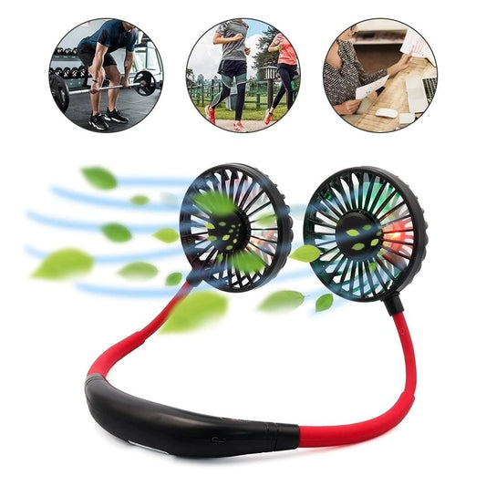 Portable Hanging Neckband Fan | USB Rechargeable