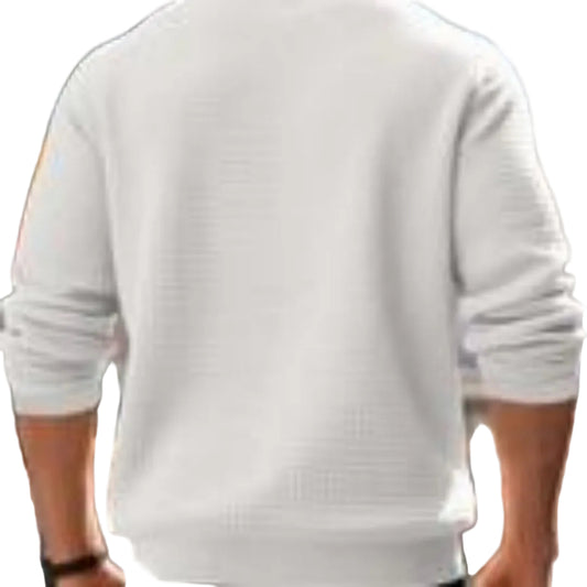 Jacquard Round Neck Hoodie