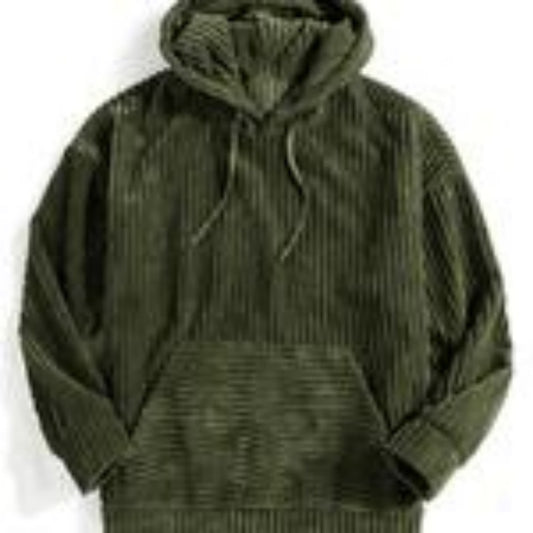 Jacquard Round Neck Hoodie For Men