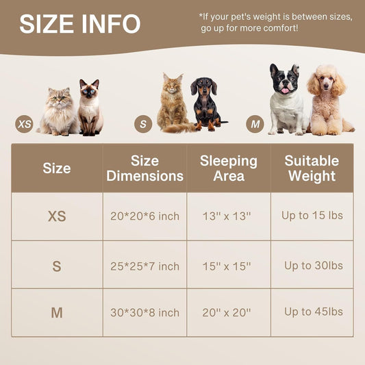 MEWOOFUN Donut Cat Bed - Washable