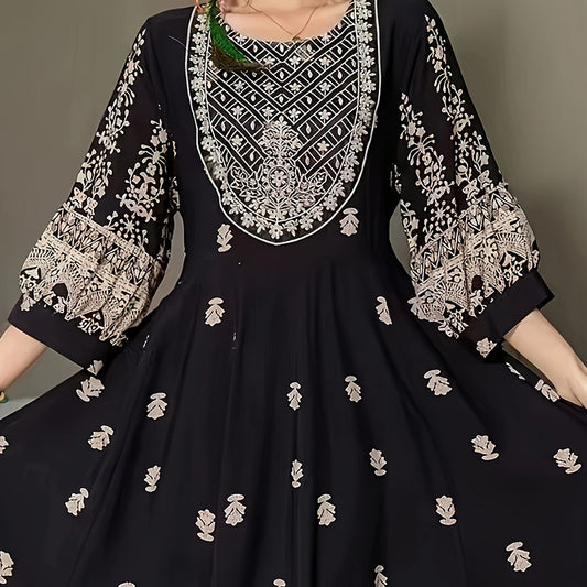 Women's Bohemian Embroidered Maxi