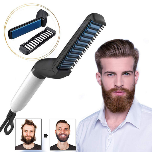 Electric Hair Straightener Brush | Men