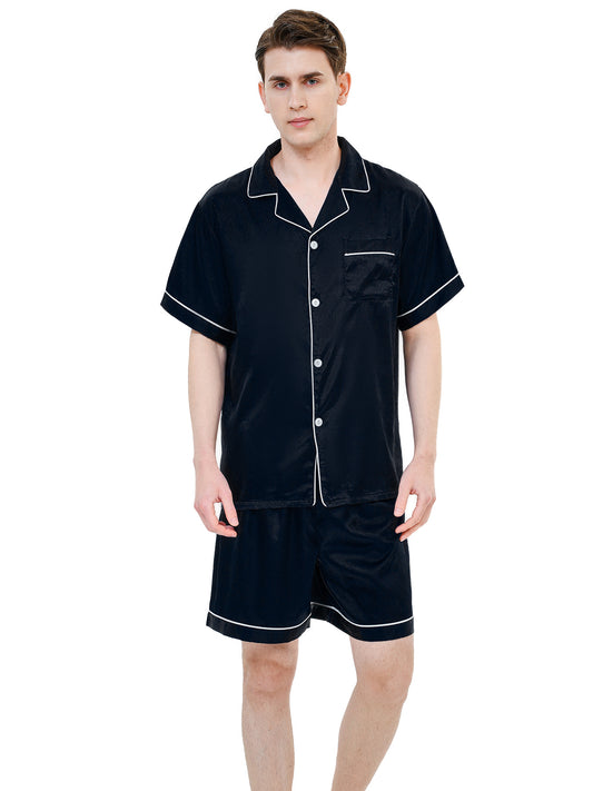 Ice Silk Men's Pajama Set
