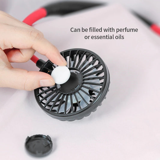 Portable Hanging Neckband Fan | USB Rechargeable
