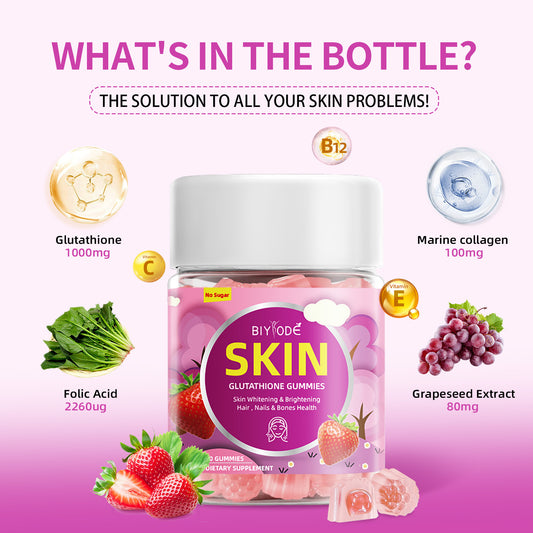 Skin Whitening Hair Nails Bone Health Supplement