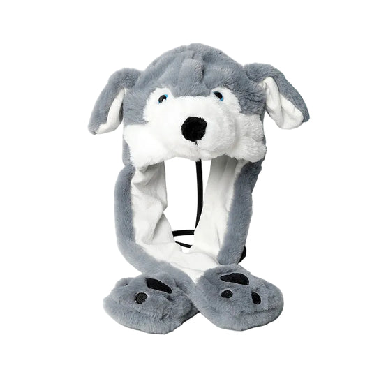 Plush Moving Ear Hat