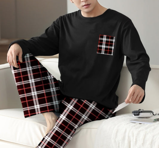 Ice Silk Men's Pajama Set