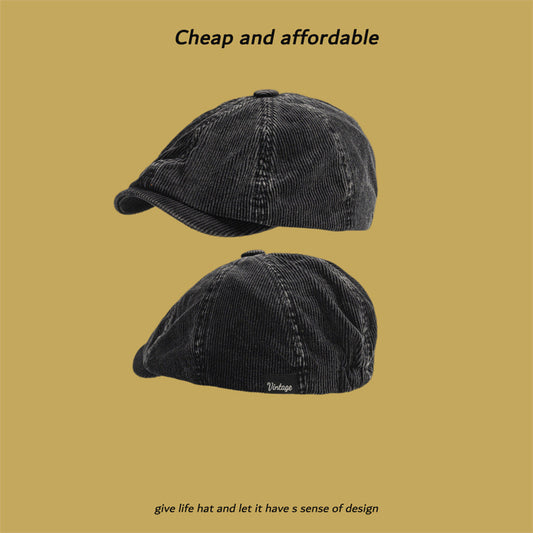 Corduroy Eight-panel Cap