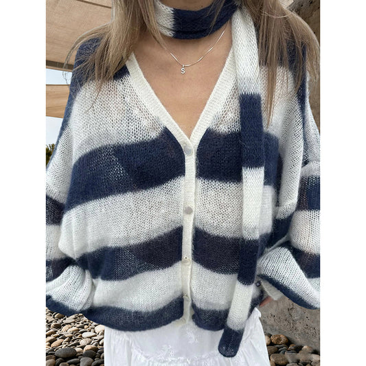 V Neck Open Front Button Up Loose Coats