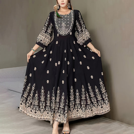 Women's Bohemian Embroidered Maxi