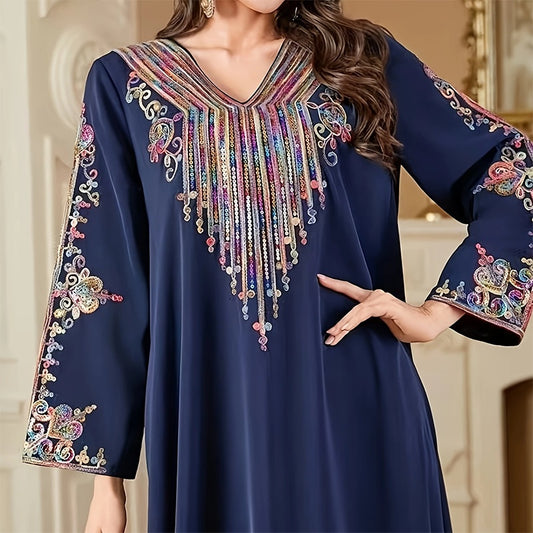 Boho Vintage Long Sleeve Maxi