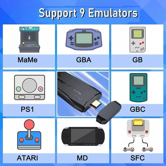 4K Retro Game Console | 20000- Video Games | Wireless Controllers