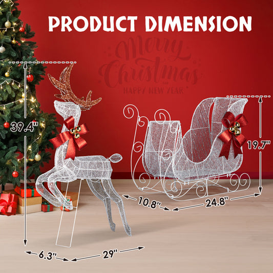 Christmas Reindeer Sled