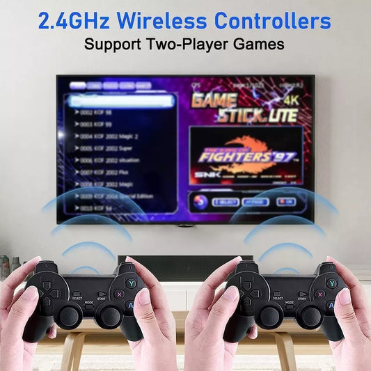 4K Retro Game Console | 20000- Video Games | Wireless Controllers