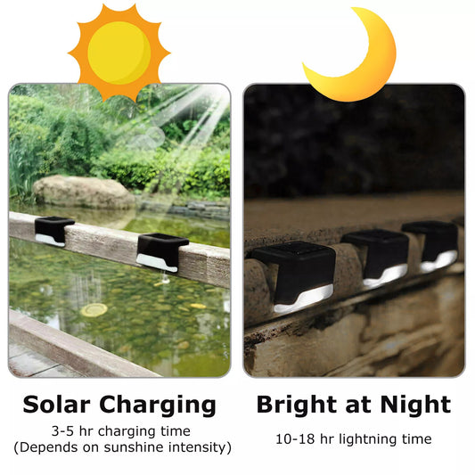 4x Solar Deck Lights | Outdoor