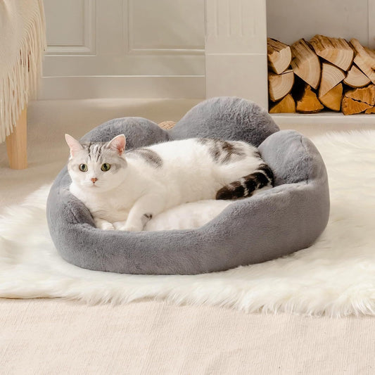 MEWOOFUN Cat Bed And Small Dog Bed, Washable