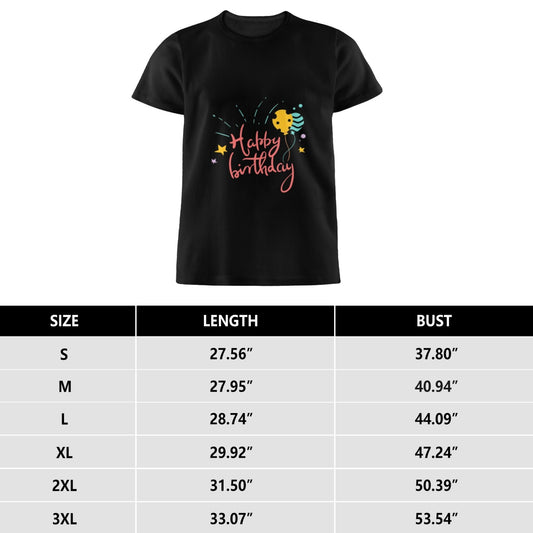 Happy Birthday Men's Pure Cotton Round Neck T-shirt