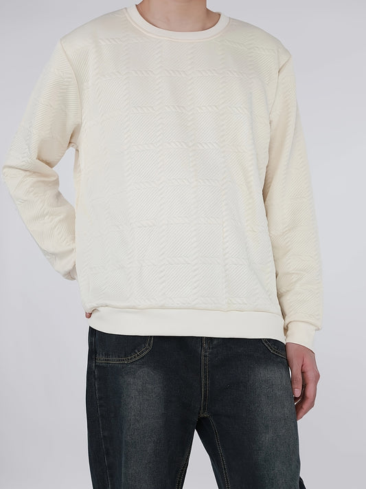 Jacquard Round Neck Hoodie