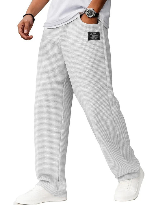 Men's Letters Straight-leg Trousers