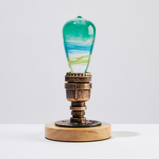 Resin Wood Table Lamp