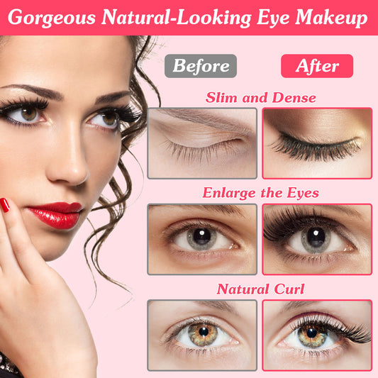 1Pc 2 In 1 Clip Comb Heated Eyelash Curler