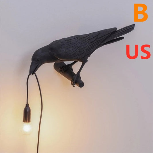 Raven Bird Lamp | Decor