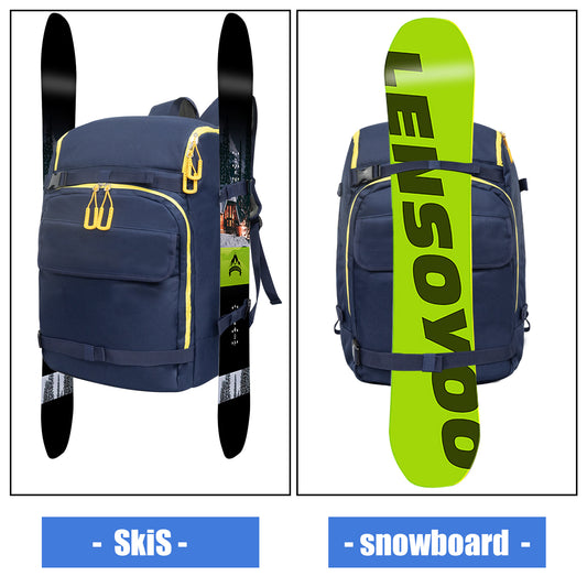 Blue Travel Ski Backpack | 50L