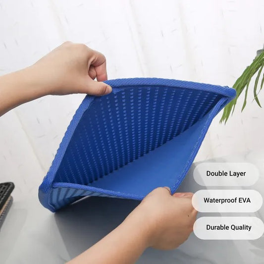 Anti-Splash EVA Double-Layer Cat Litter Mat – Waterproof, Non-Slip & Easy-Clean Litter Trapper