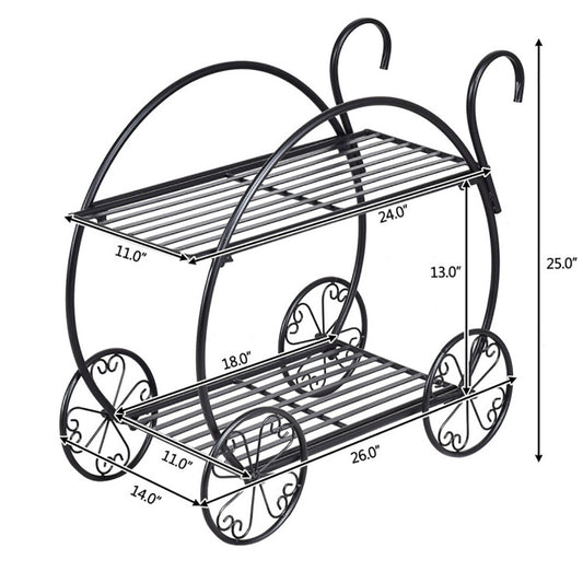 Metal Flower Cart