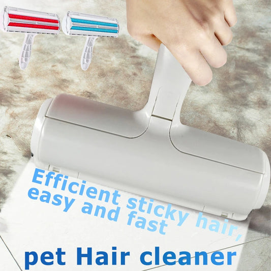 Pet Hair Roller Remover Lint Brush 2-Way Dog Cat Comb