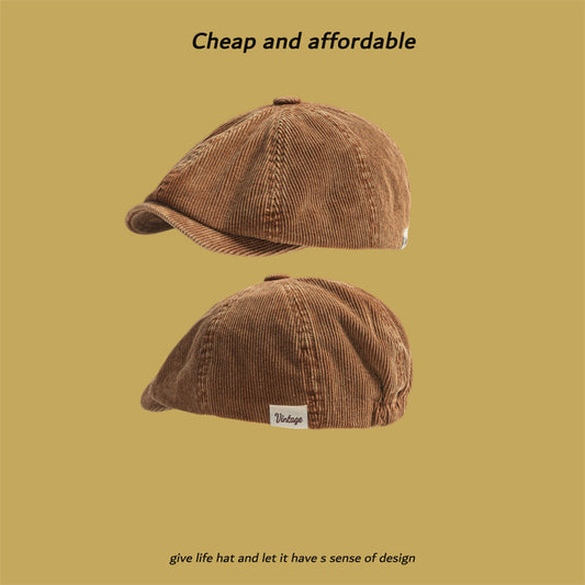 Corduroy Eight-panel Cap