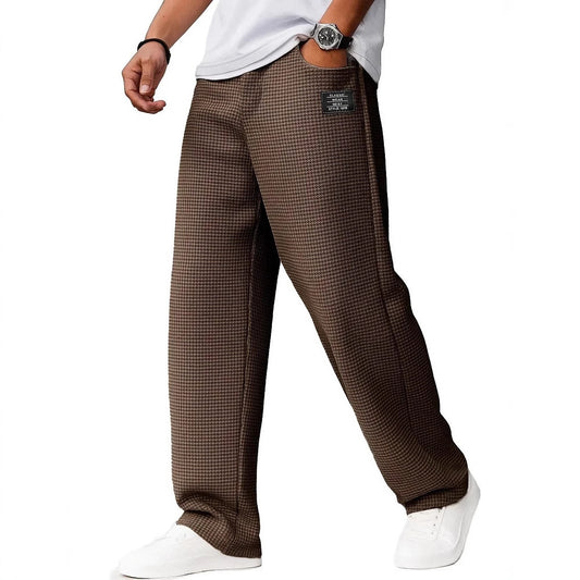 Men's Letters Straight-leg Trousers