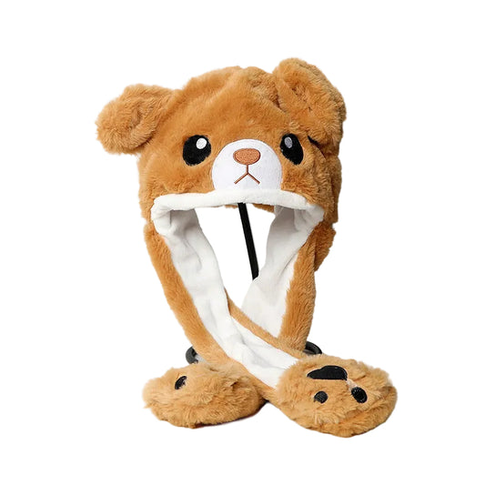 Plush Moving Ear Hat