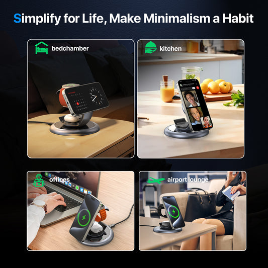 3-in-1 Wireless Magsafe Charger