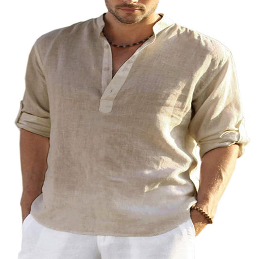 Men's Turkish Cotton Linen Shirt