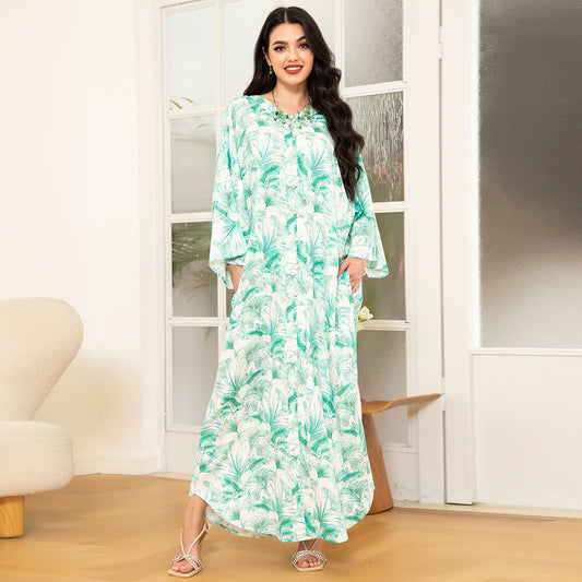 Holiday Style V-neck Long Dresses